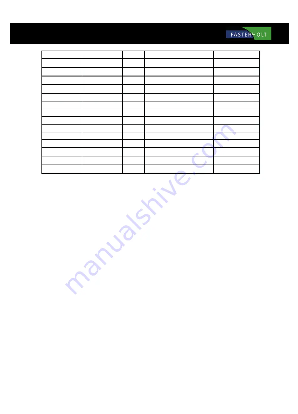 FASTERHOLT FM4800H User Manual And Spare Parts Catalogue Download Page 71