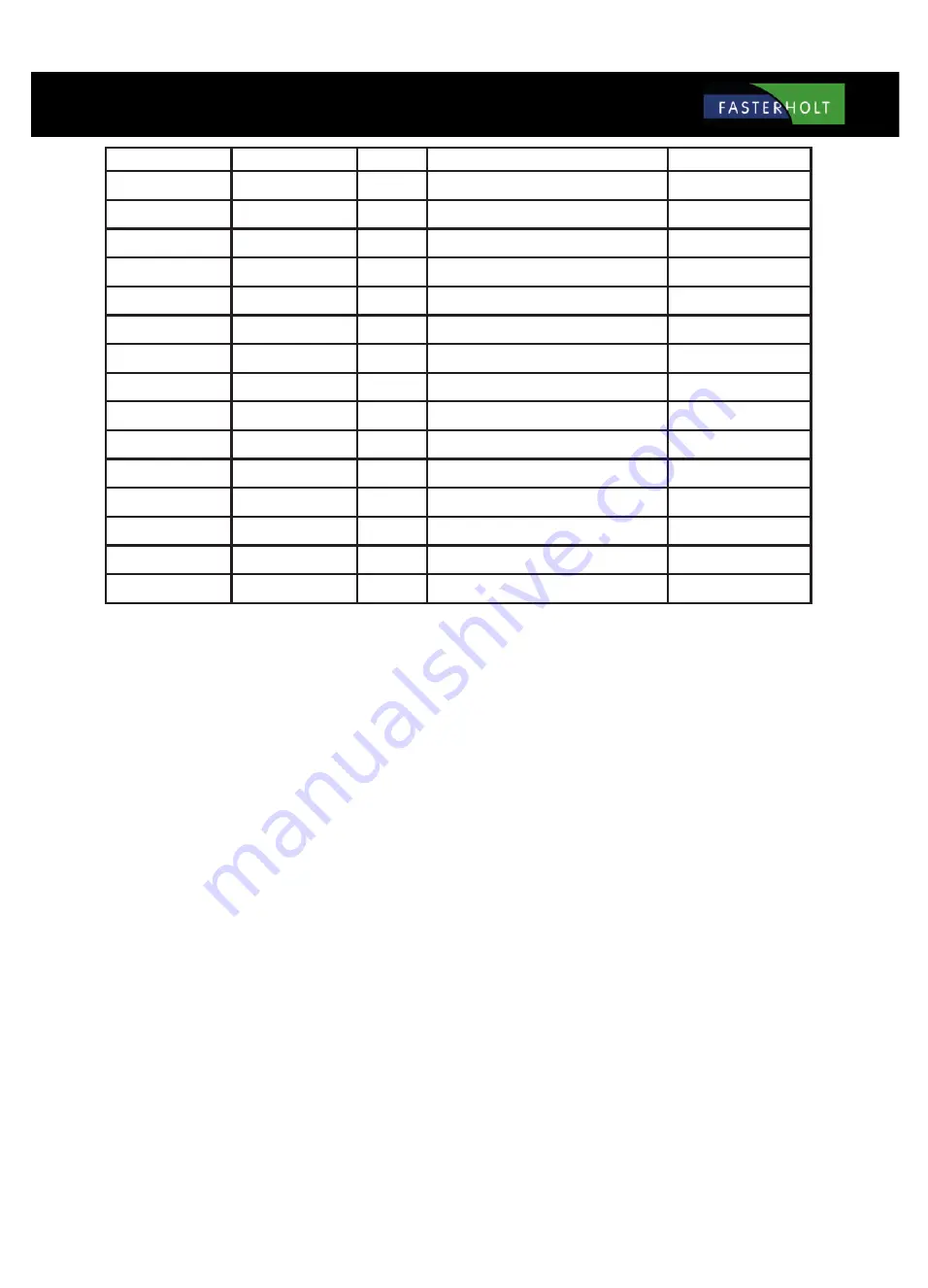 FASTERHOLT FM4800H User Manual And Spare Parts Catalogue Download Page 79