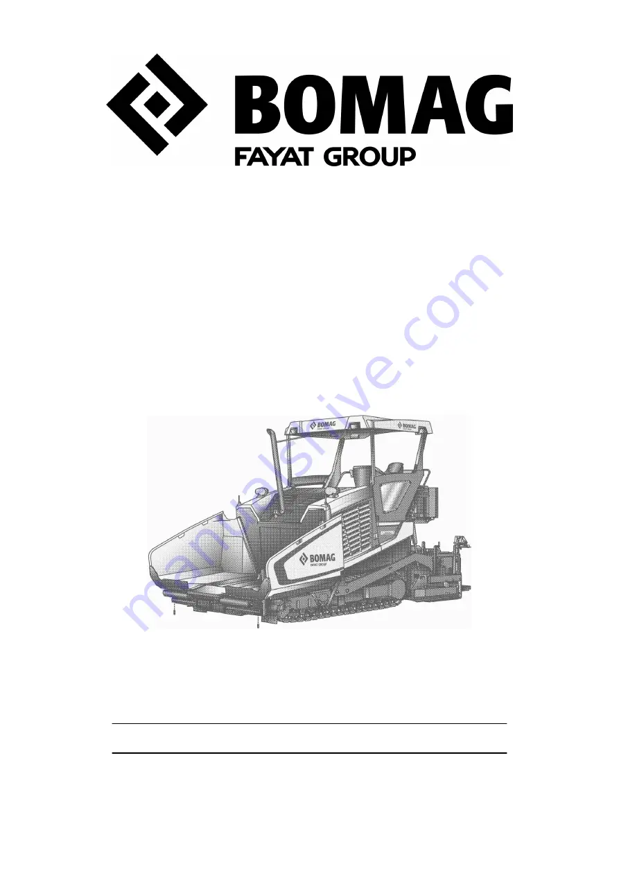 Fayat Group BOMAG BF 700 C S600 Service Manual Download Page 1