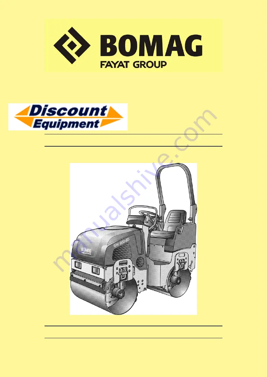 Fayat Group BOMAG BW 900-50 Service Manual Download Page 1