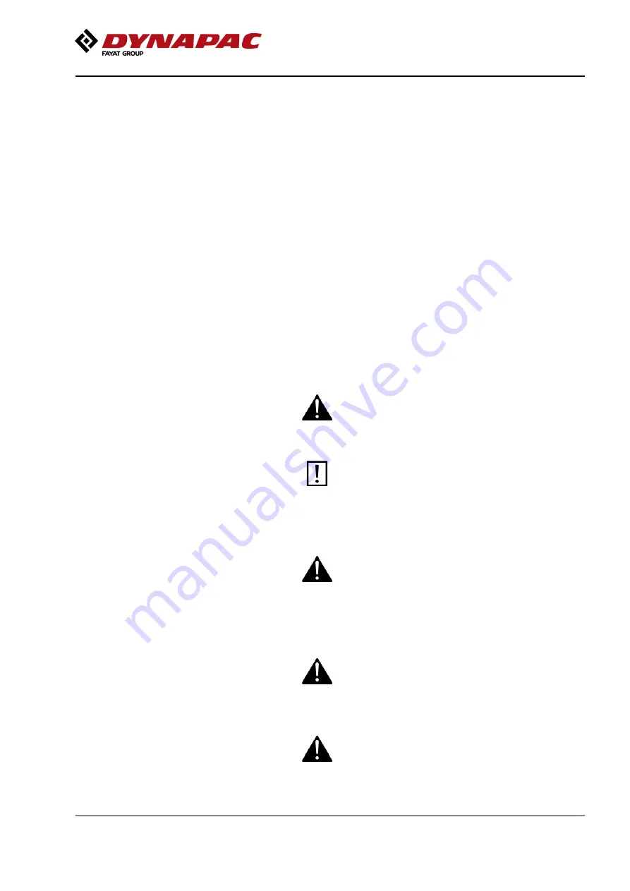 Fayat Group DYNAPAC CA1500 Instruction Manual Download Page 13