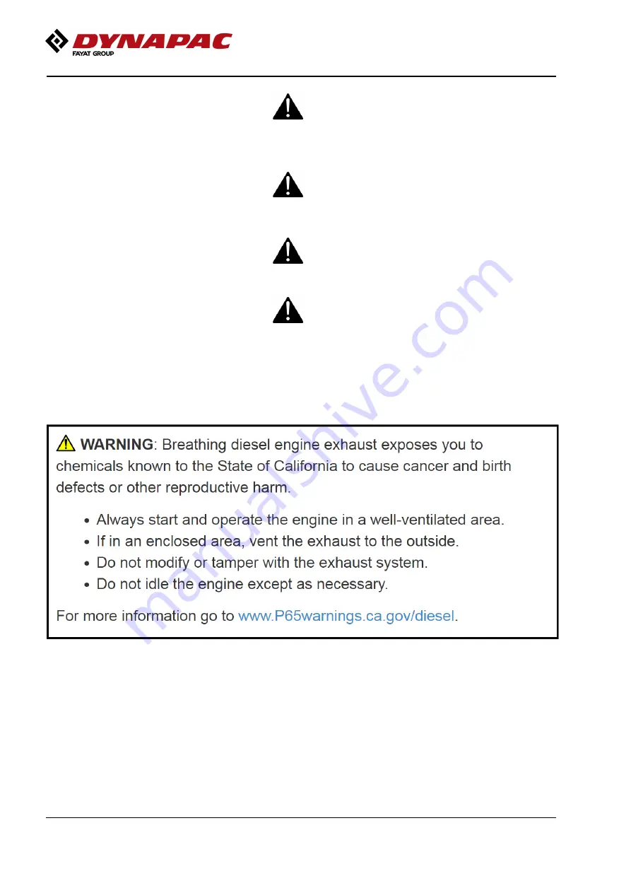 Fayat Group DYNAPAC CC224HF Instruction Manual Download Page 14