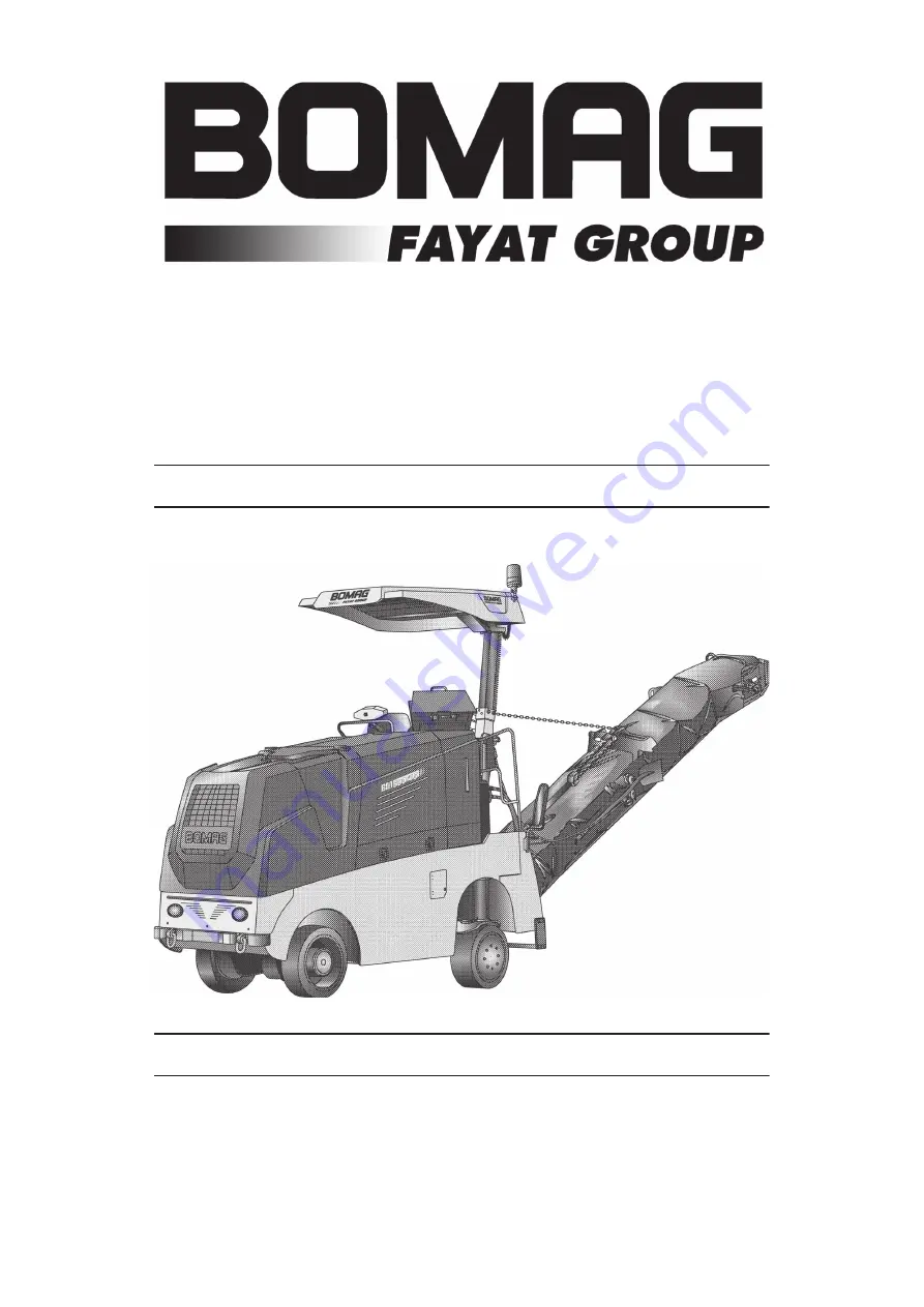 Fayat Bomag BM 500/15 Скачать руководство пользователя страница 1