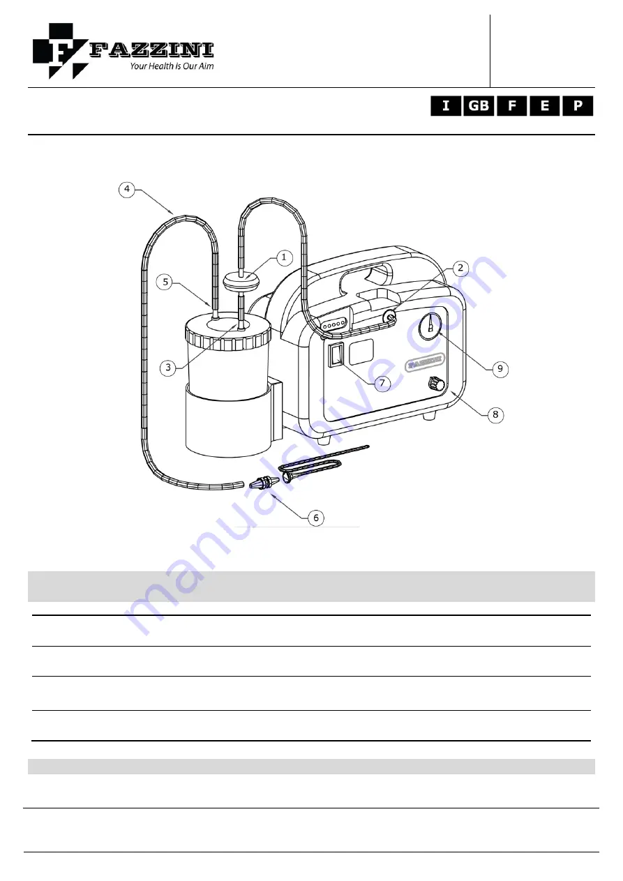 Fazzini F-30 Series Instructions For Use Manual Download Page 3