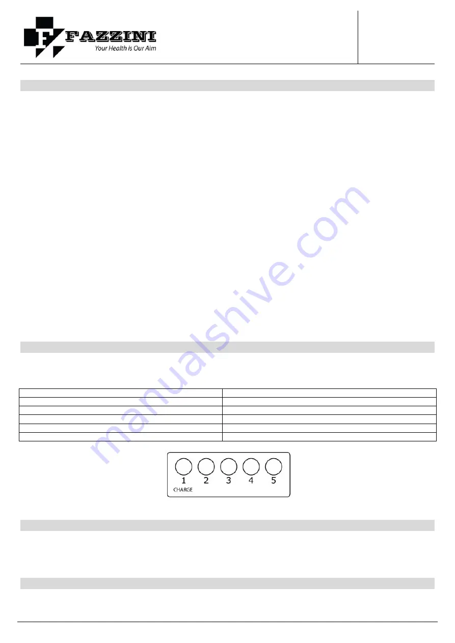 Fazzini F-30 Series Instructions For Use Manual Download Page 22