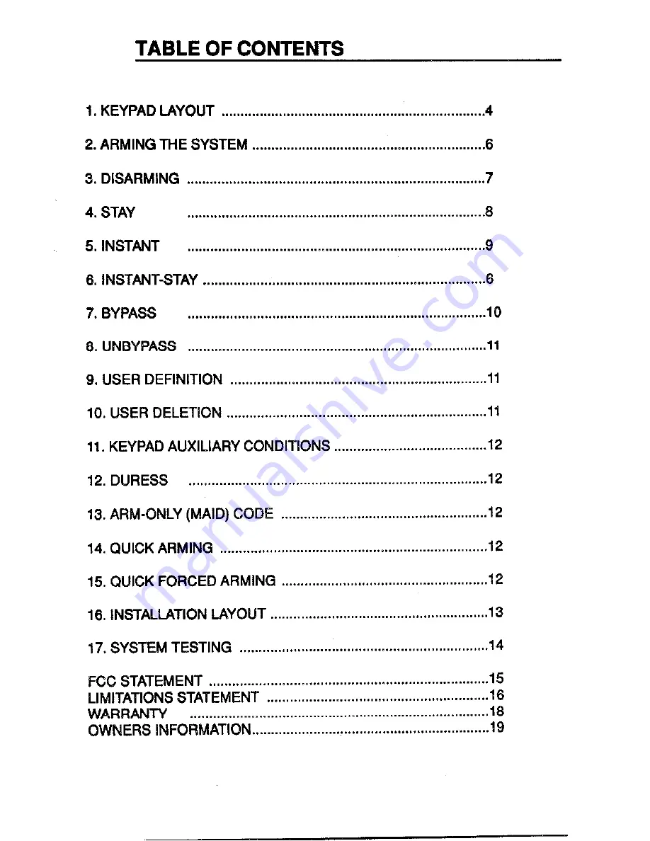 FBII XL-2 Owner'S Manual Download Page 3