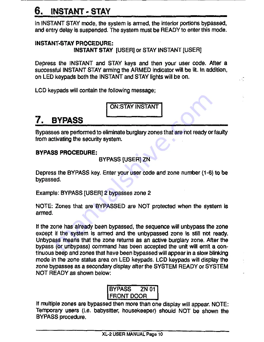 FBII XL-2 Owner'S Manual Download Page 10