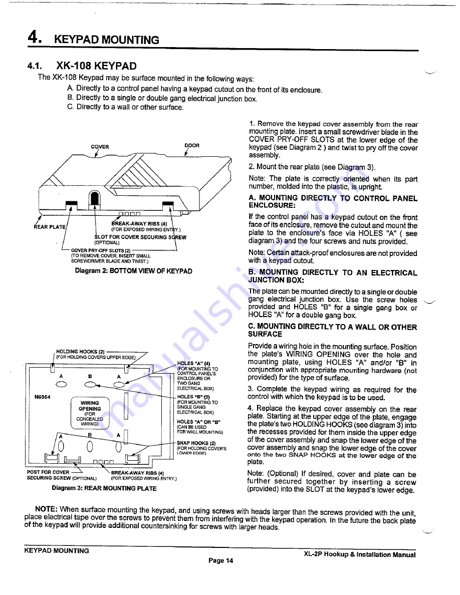 FBII XL-2P Installation Instructions Manual Download Page 13