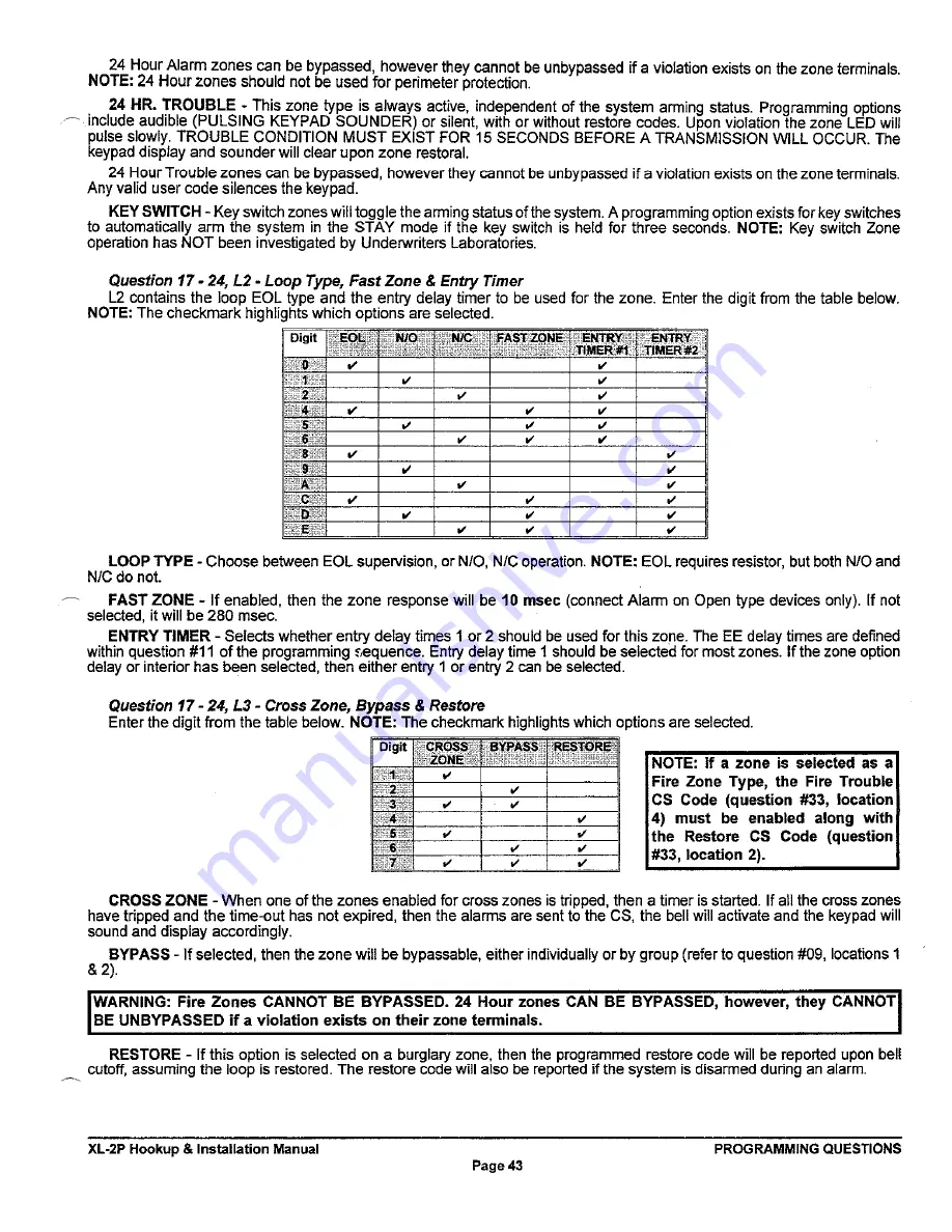 FBII XL-2P Installation Instructions Manual Download Page 42