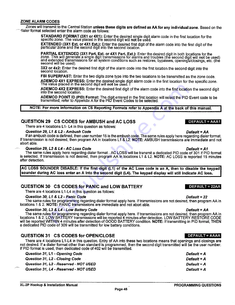 FBII XL-2P Installation Instructions Manual Download Page 44