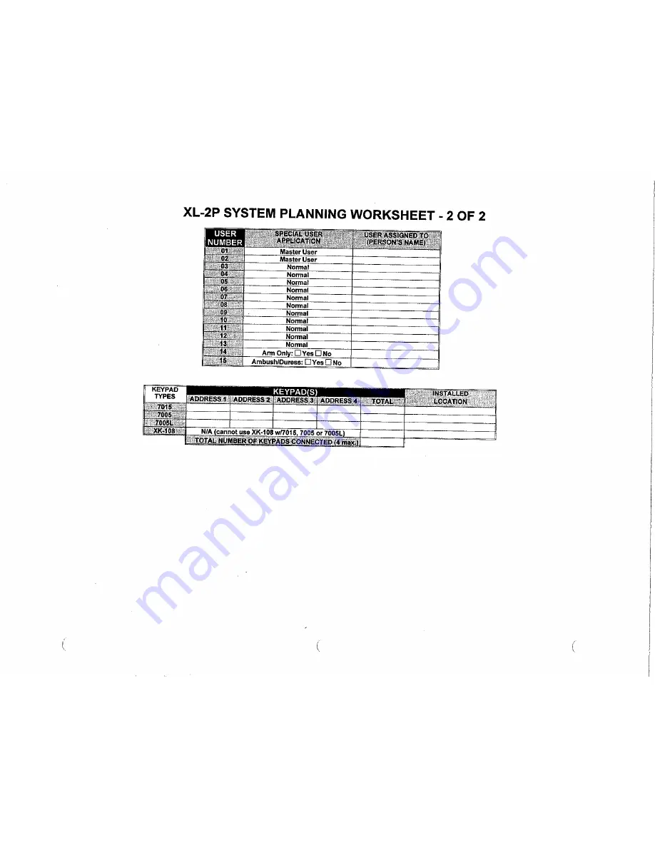 FBII XL-2P Installation Instructions Manual Download Page 61