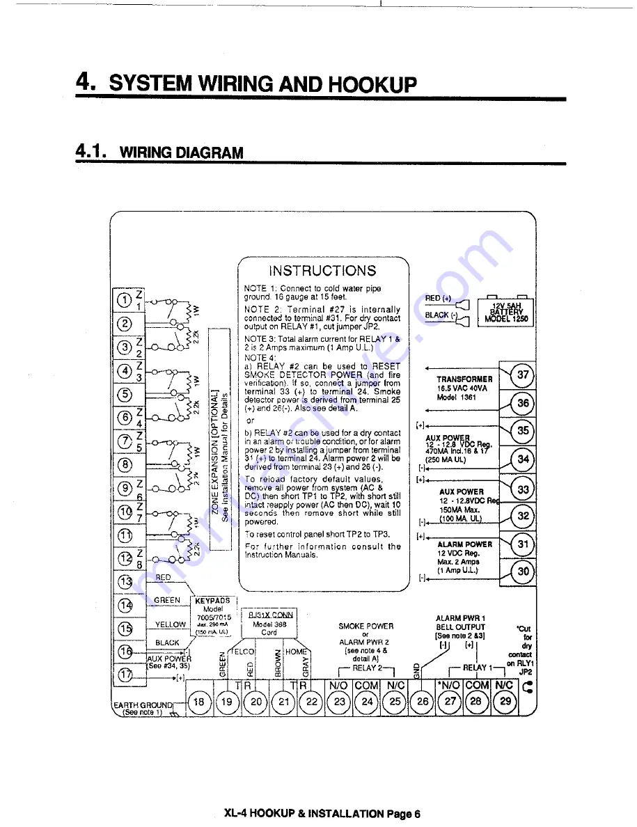 FBII XL-4B Hookup And Installation Instructions Download Page 6