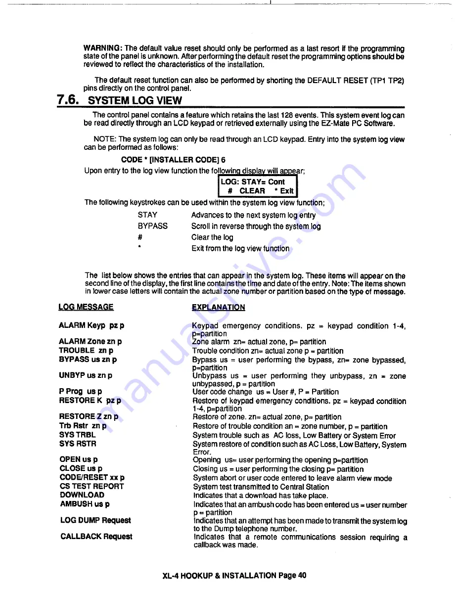 FBII XL-4B Hookup And Installation Instructions Download Page 40