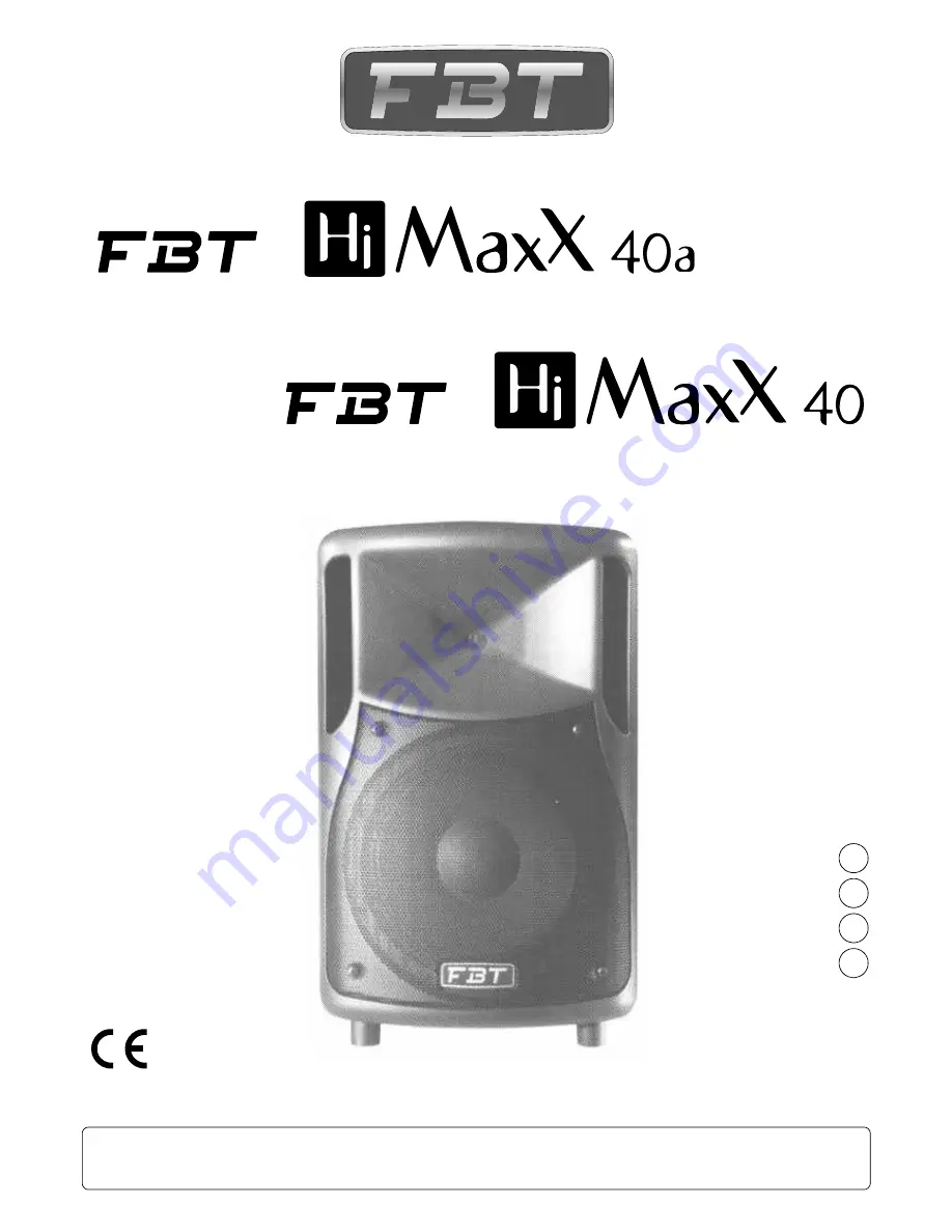 Fbt HiMaxx40A Скачать руководство пользователя страница 1