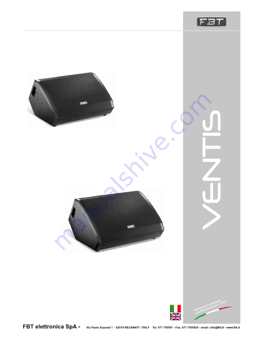 Fbt VENTIS 112MA User Manual Download Page 1