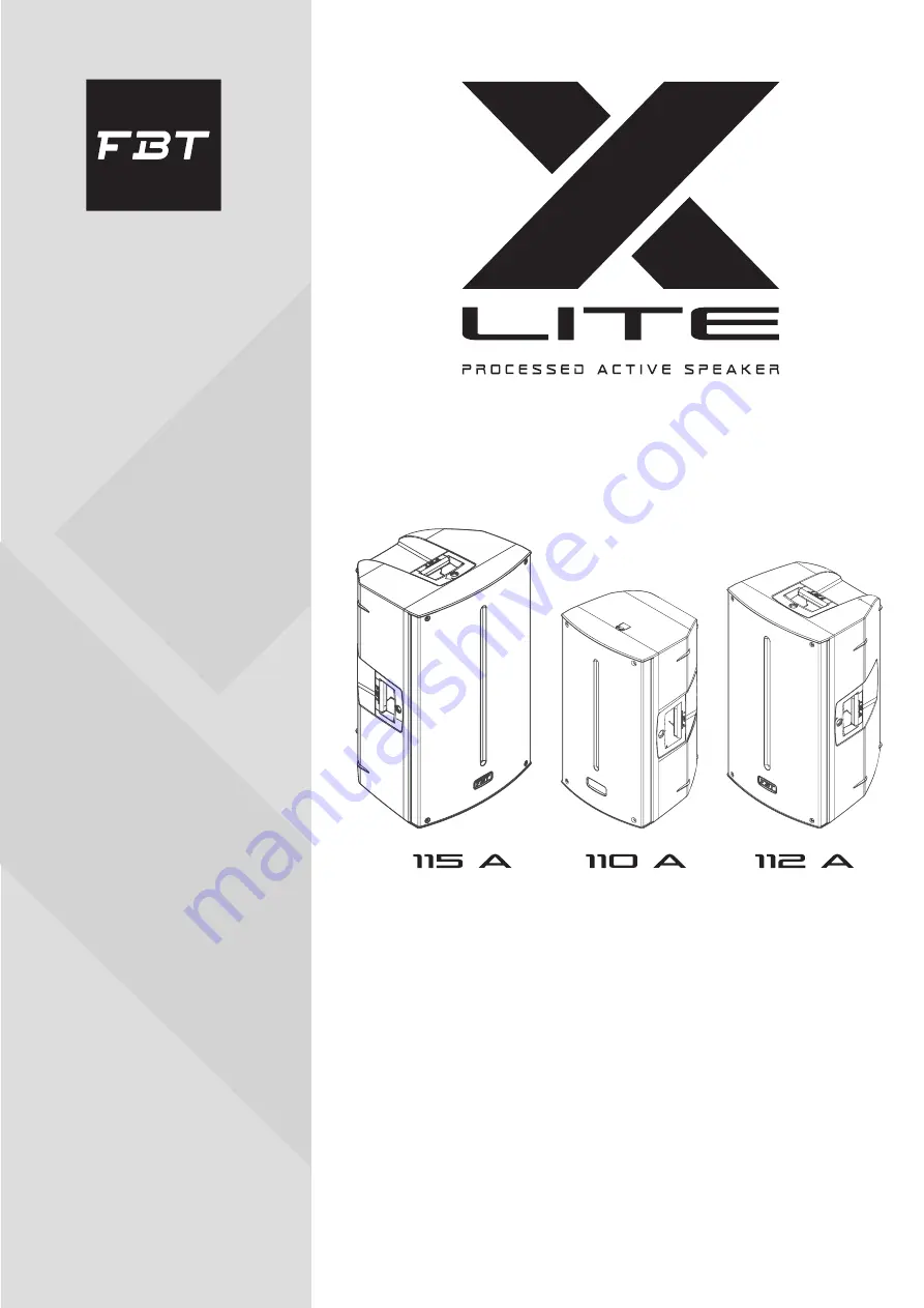 Fbt X LITE 115 A Operating Manual Download Page 1