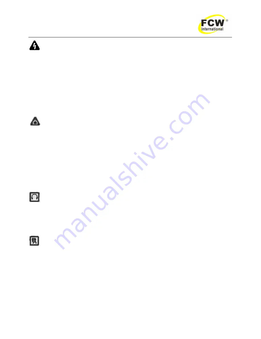 FCW DYNA POWER 503CV Operating Manual Download Page 6