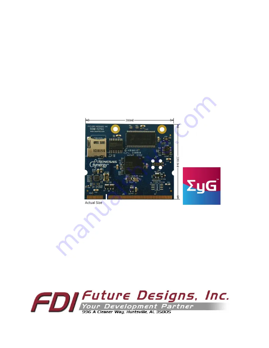 FDI EyG YG-S7G2-SOM User Manual Download Page 1