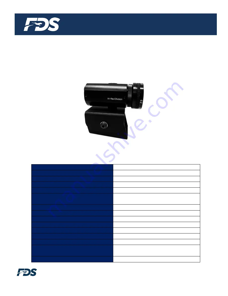 FDS FD600CAM-2 Ver 28V Installation And Operation Manual Download Page 3