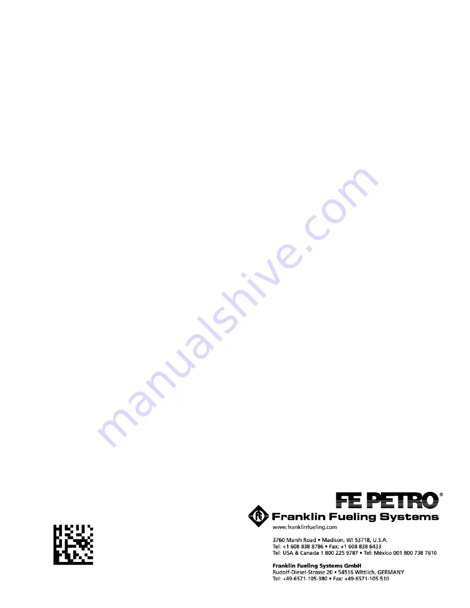 FE PETRO EcoVFC Installation And Owner'S Manual Download Page 26