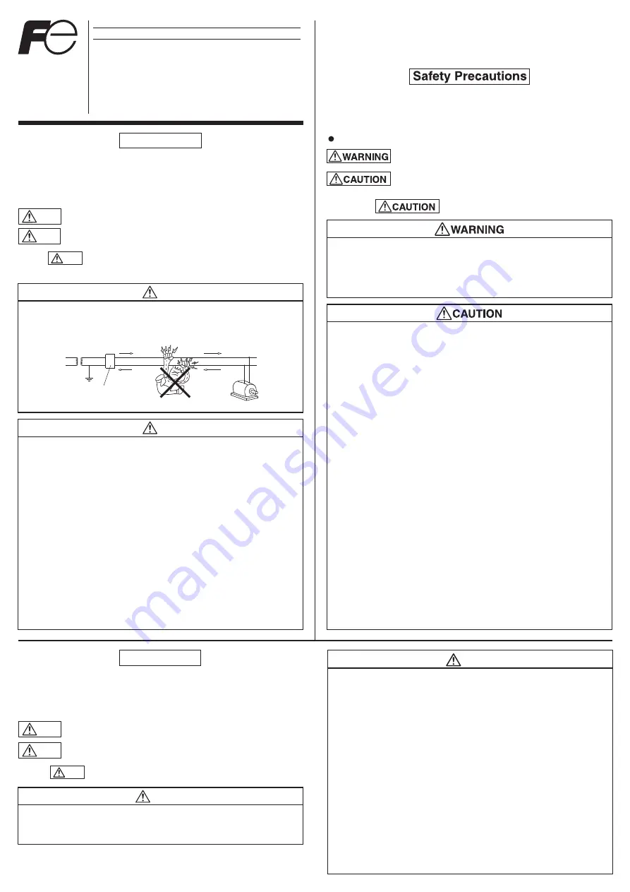 FE BW125JAGU Instruction Manual Download Page 1