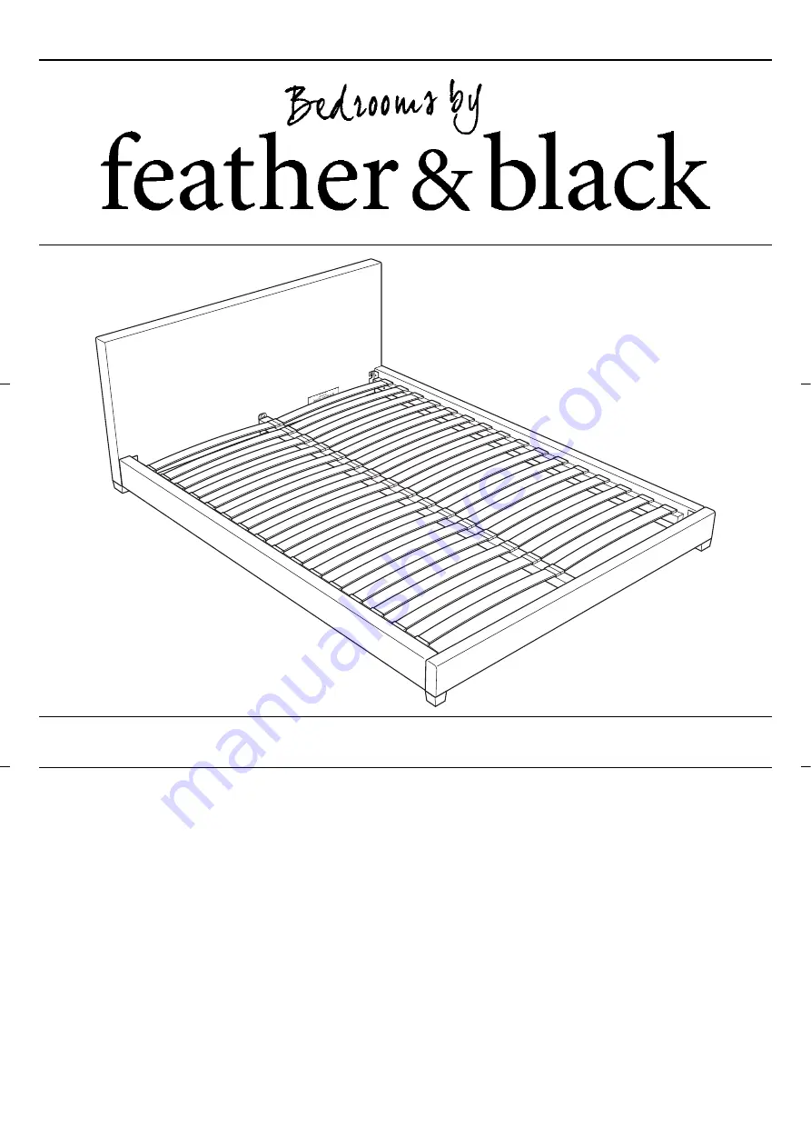 feather&black Bedrooms Assembly And Instructions Download Page 1