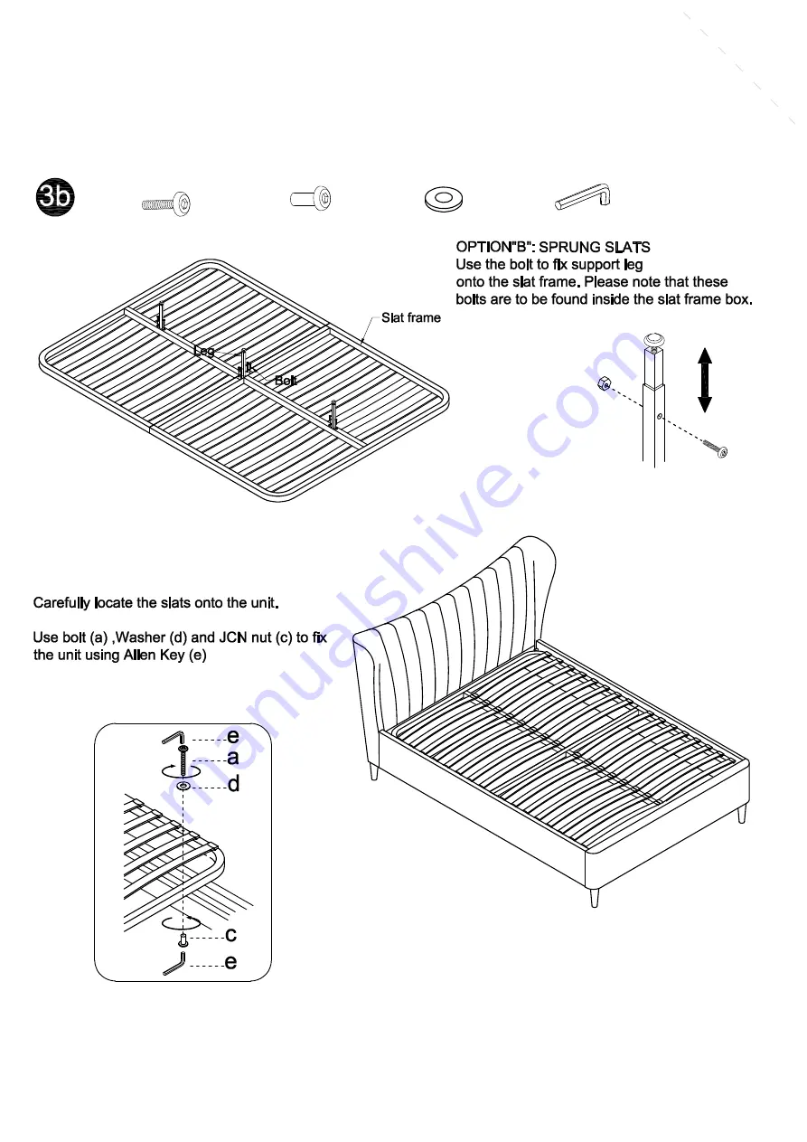 feather&black Bethany Bed Assembly Manual Download Page 6