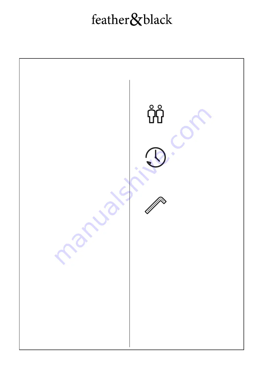 feather&black Frensham Assembly Instructions Download Page 2