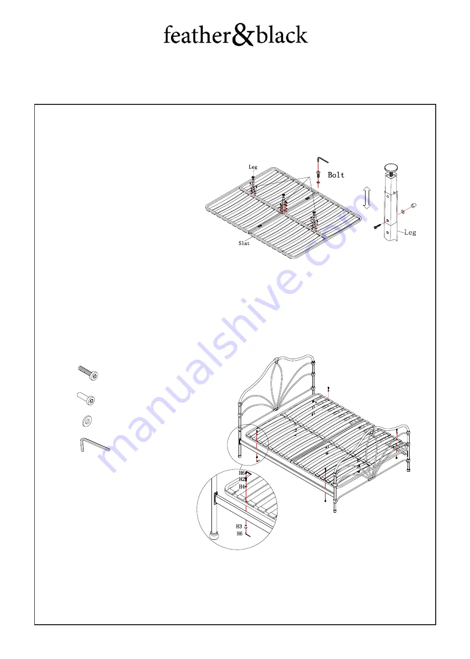 feather&black Frensham Assembly Instructions Download Page 5