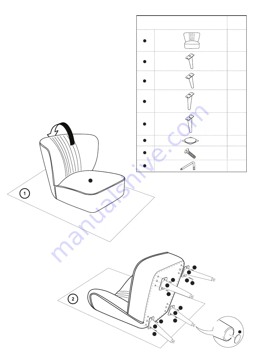 feather&black Greta Assembly Manual Download Page 2