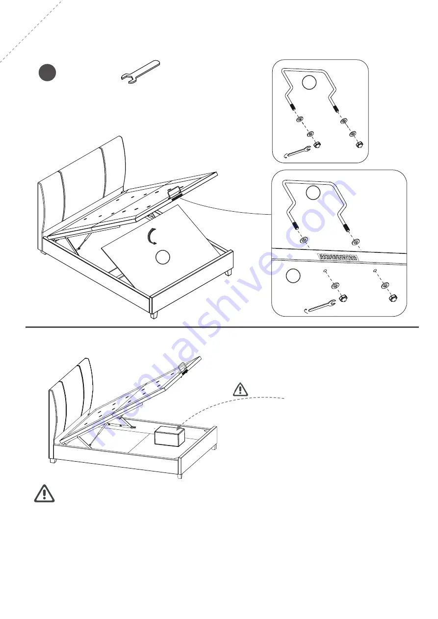 feather&black Lymington Ottoman Bed Double Quick Start Manual Download Page 13