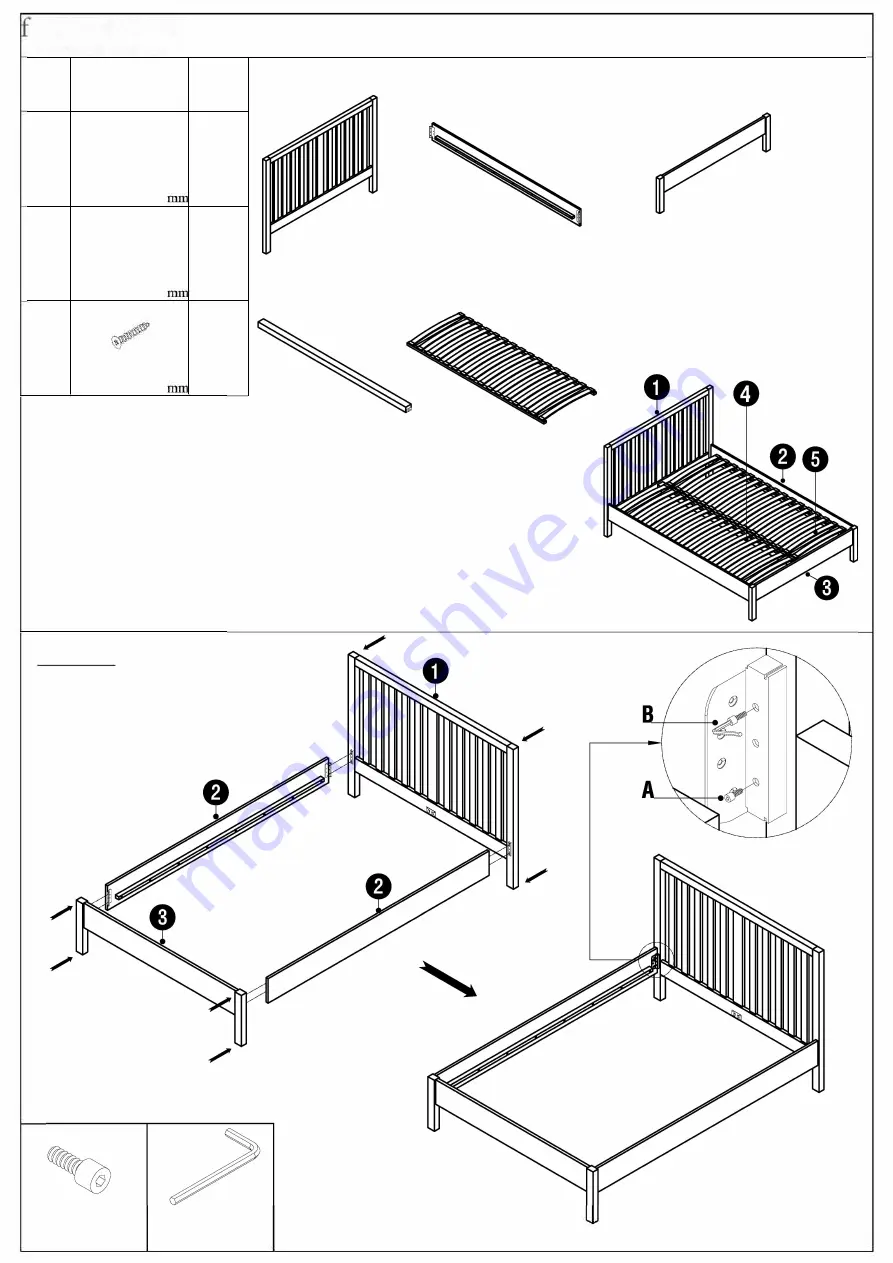 feather&black Radley Bed Assembly Instructions Download Page 2