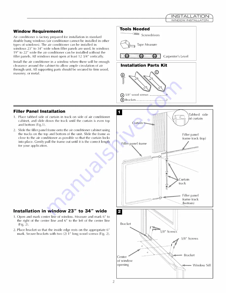 Fedders 23-23-0335N-007 s Installation & Operation Manual Download Page 3