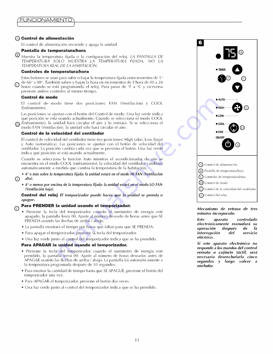 Fedders 23-23-0335N-007 s Скачать руководство пользователя страница 12