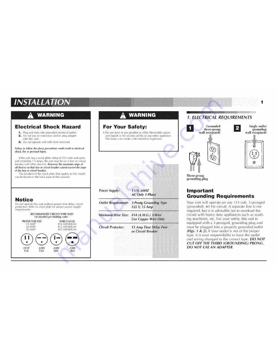 Fedders 23-23-0338N-002 s Installation & Operation Manual Download Page 3