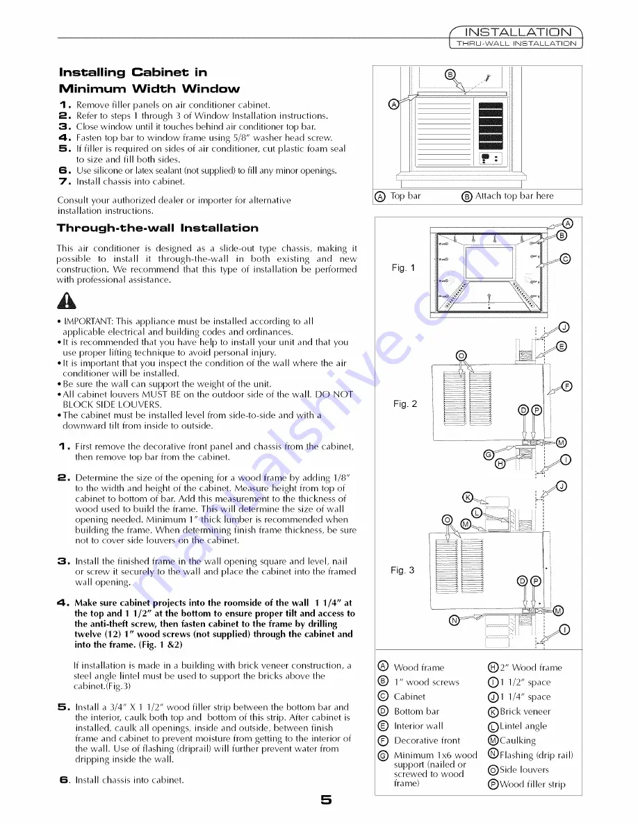 Fedders 23-23-0355N-003 s Installation & Operation Manual Download Page 5