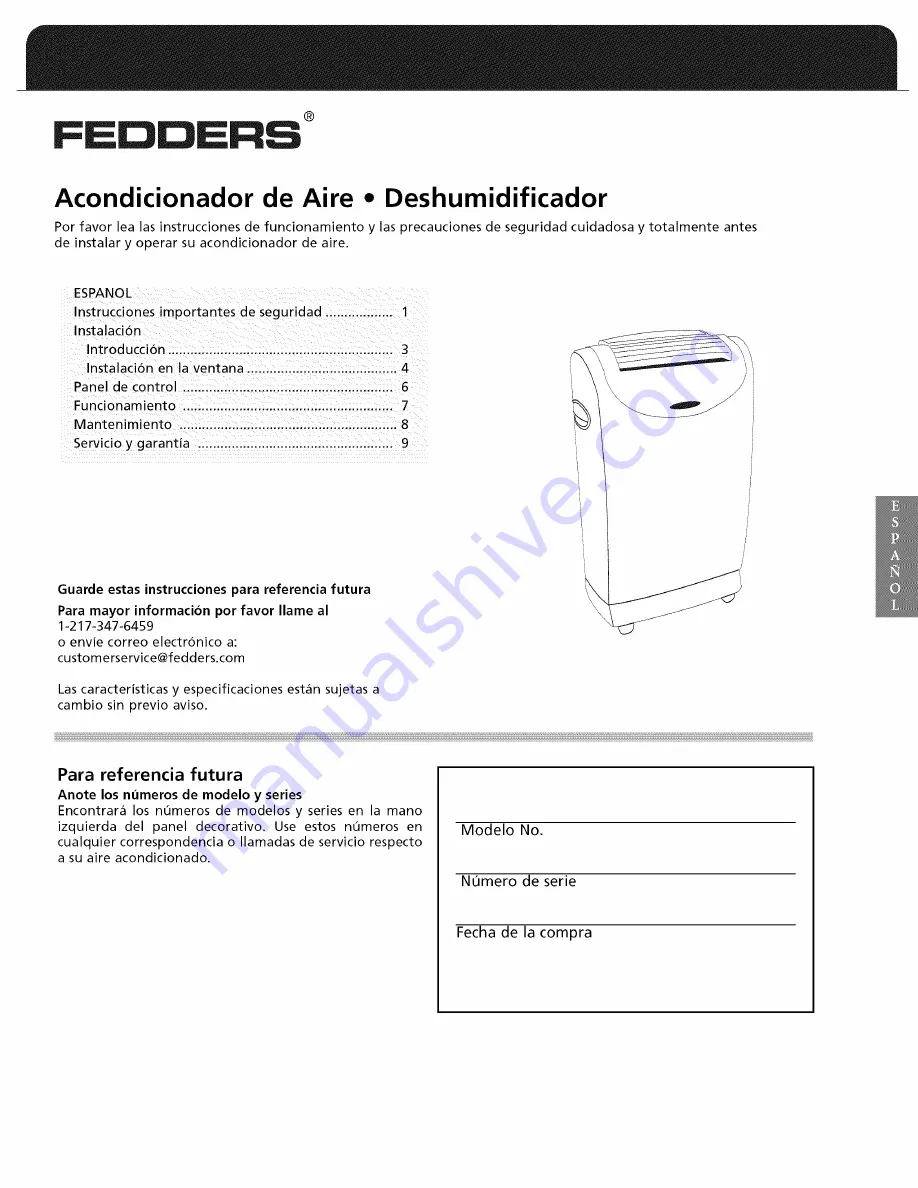 Fedders A6P09D2COM Manual Download Page 11