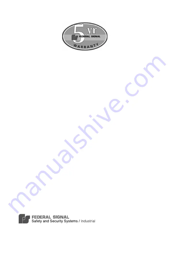 Federal Signal Corporation Commander 371LED-120 Installation And Maintenance Manual Download Page 2