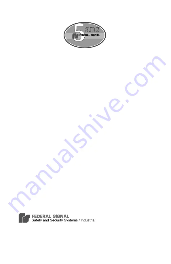 Federal Signal Corporation Commander 371LED-120 Installation And Maintenance Manual Download Page 18