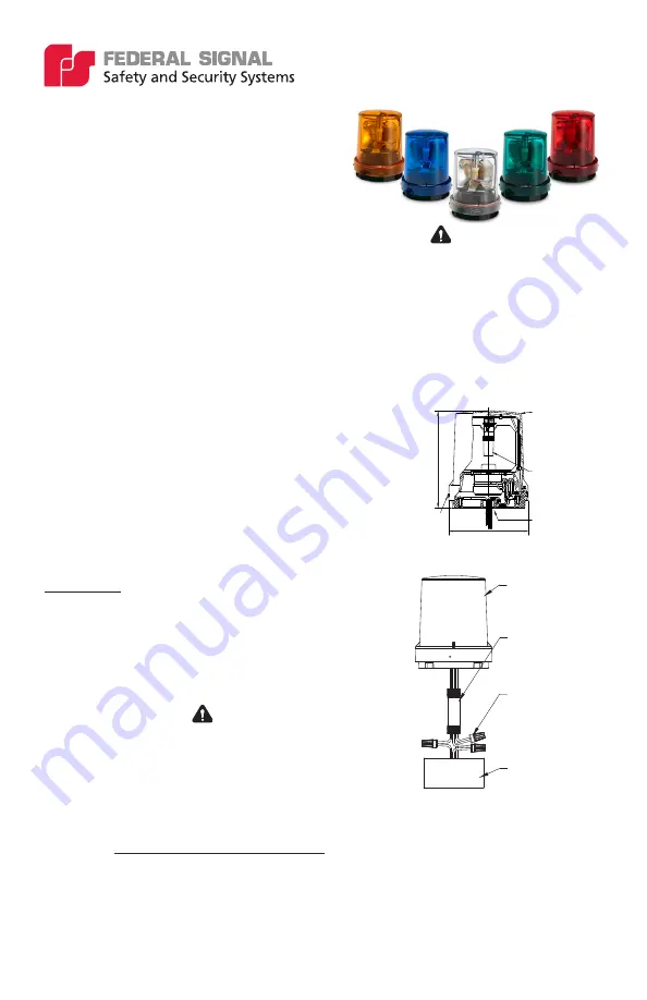 Federal Signal Corporation Vitalite 121SLED Installation And Maintenance Instructions Manual Download Page 5