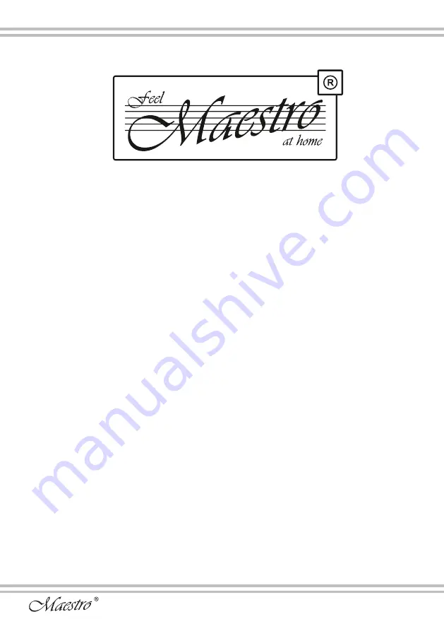 Feel-Maestro MR755 Owner'S Manual Download Page 10