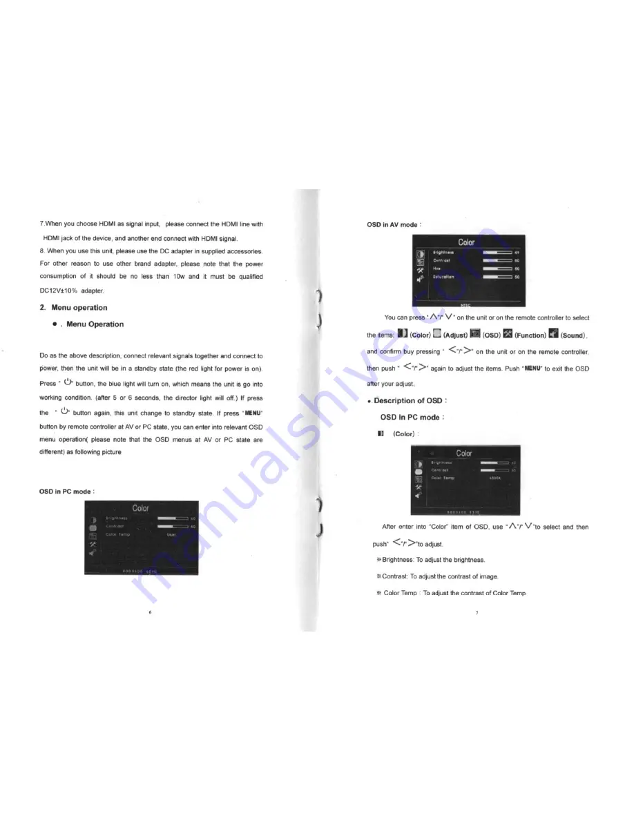 Feelworld FW819AH-450 Operation Manual Download Page 5