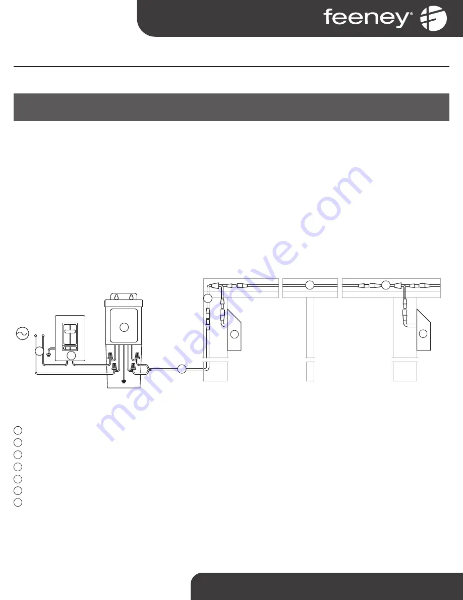 Feeney DesignRail LED 40W-DK Installation Instructions Manual Download Page 3