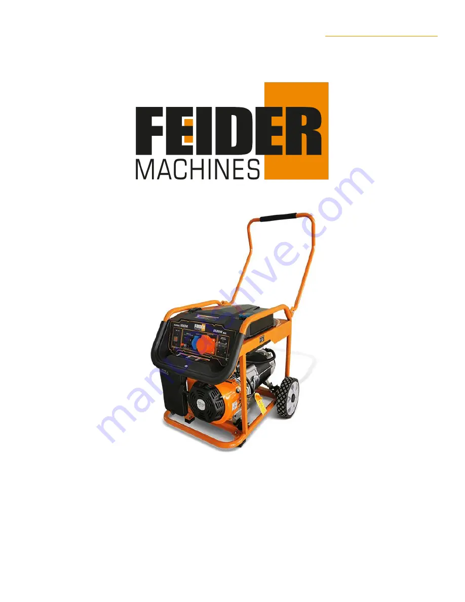 Feider Machines FG8500RS Instruction Manual Download Page 1