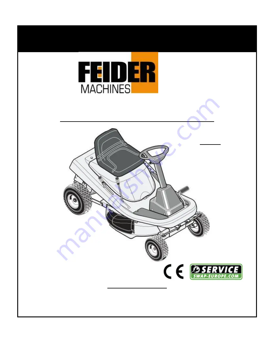 Feider Machines FRT7550M Скачать руководство пользователя страница 1