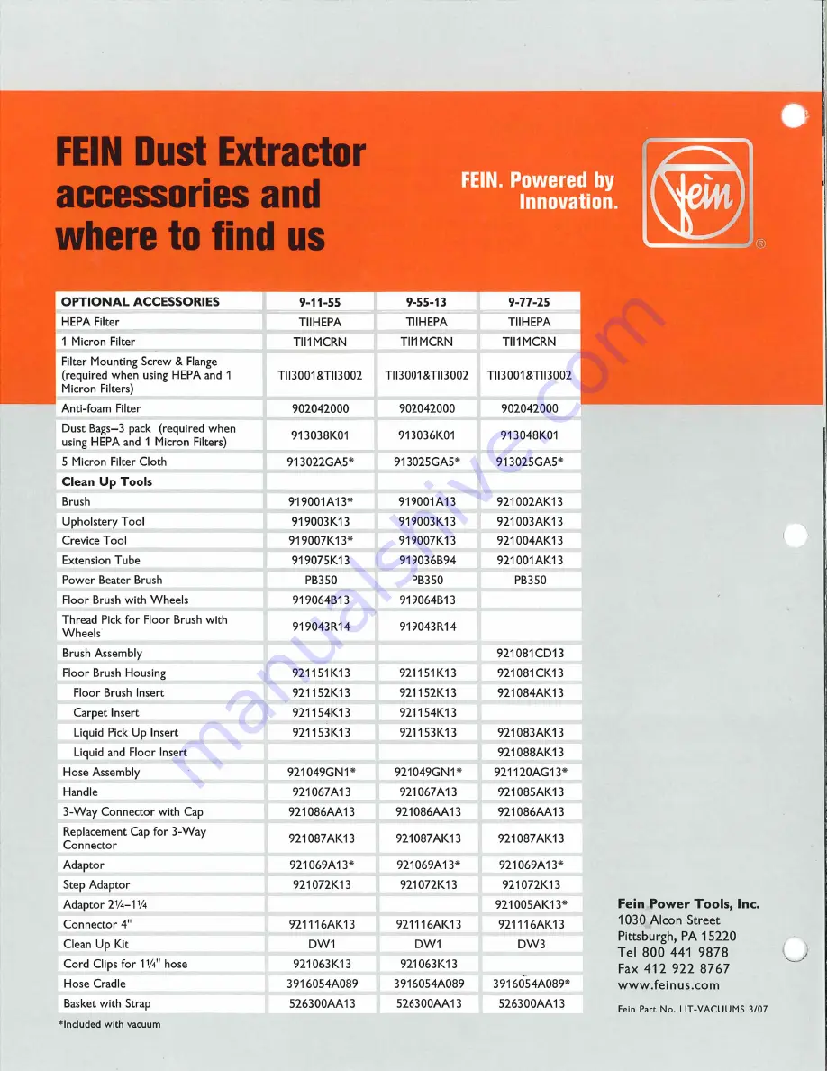 Fein 9-11-55 Brochure Download Page 4