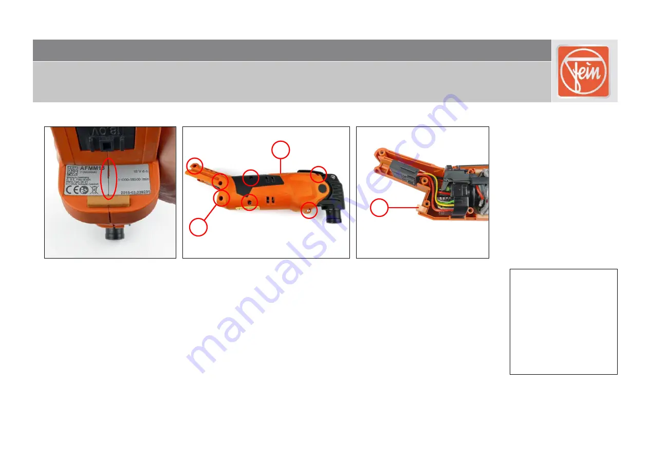 Fein AFMM 18 Скачать руководство пользователя страница 6