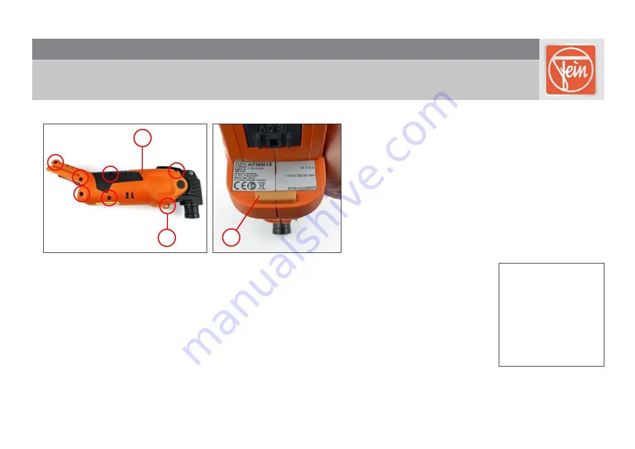 Fein AFMM 18 Скачать руководство пользователя страница 21
