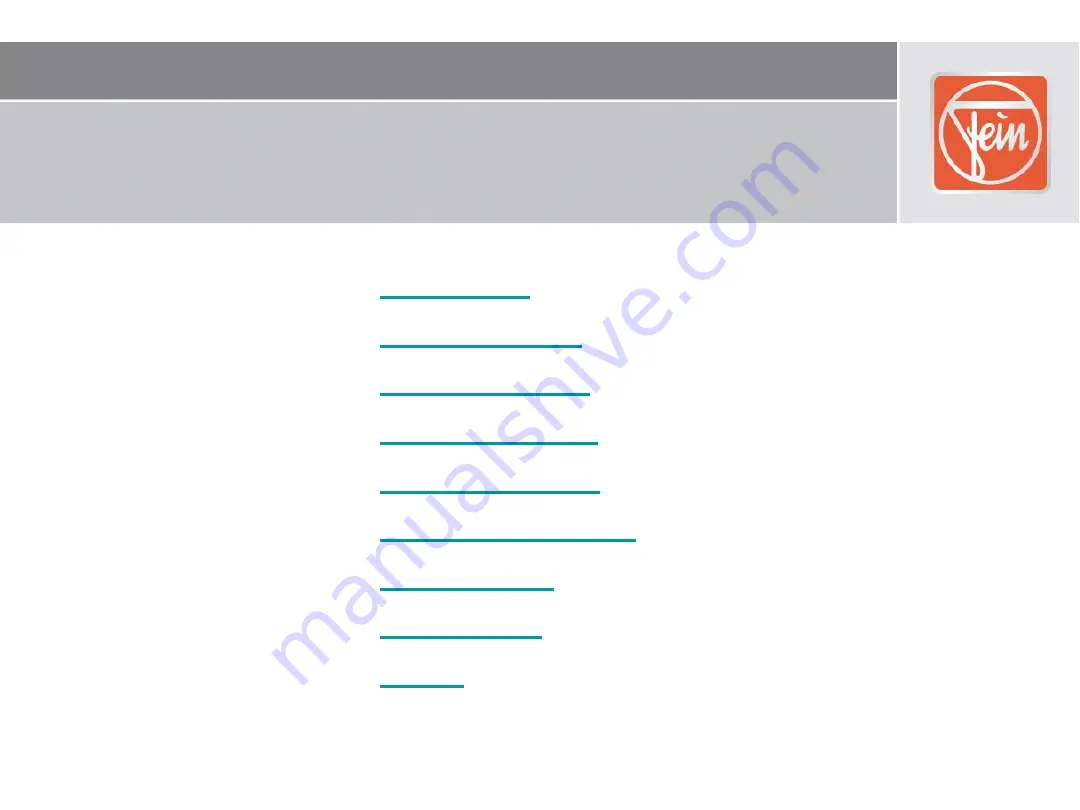 Fein ASM Series Manual Download Page 18