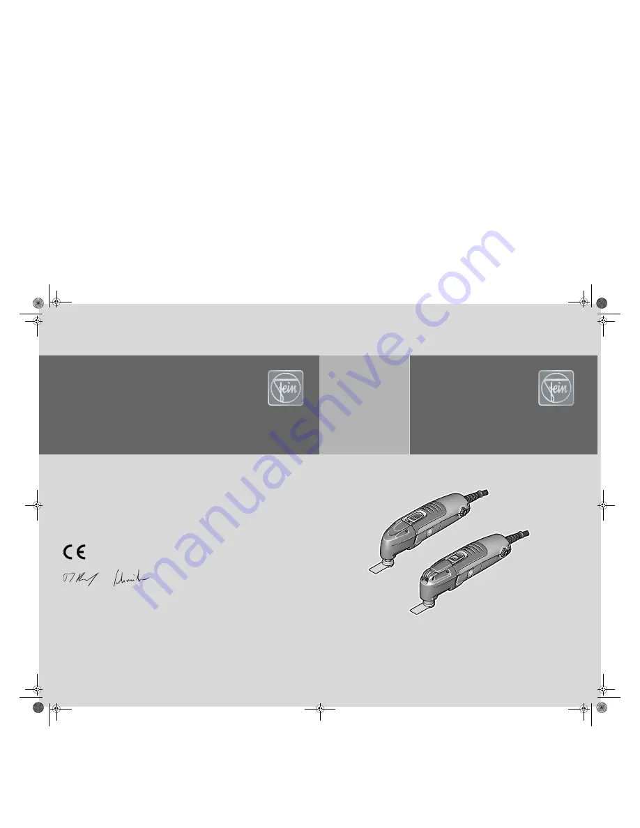 Fein MULTIMASTER FMM 250 Q Manual Download Page 1